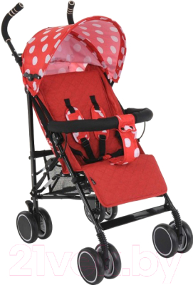 Детская прогулочная коляска Bambola Pallino / НР-313 (красный/белый)