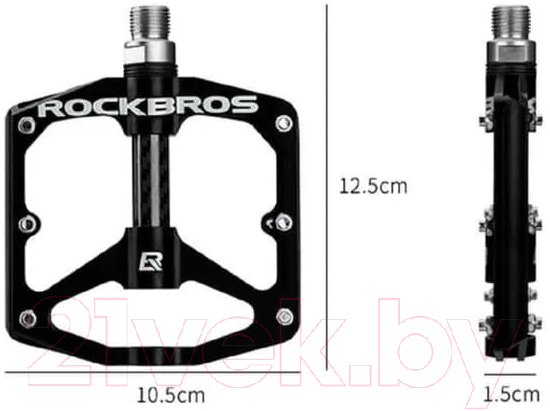 Комплект педалей для велосипеда RockBros 2017-12ERD
