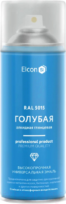 Эмаль Elcon Универсальная алкидная RAL 5015 (520мл, глянцевый голубой)