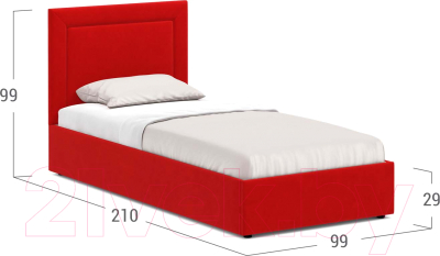 Купить Односпальная кровать Moon Family 1258 / MF009087 в Бобруйске