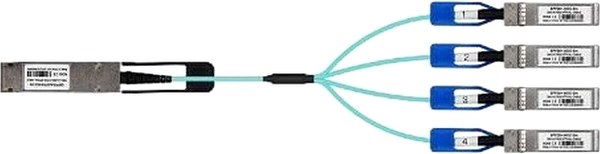 Кабель LR-Link LRAOC-QSFP28-4SFP28-3M