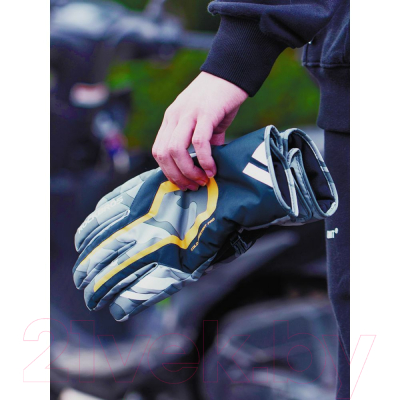 Велоперчатки RockBros S233C (XS, черный/серый/желтый)