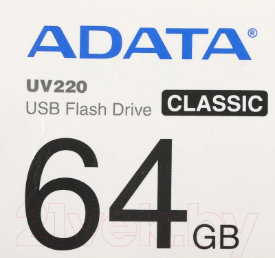 Usb flash накопитель A-data UV220 64GB (AUV220-64G-RBKBL)
