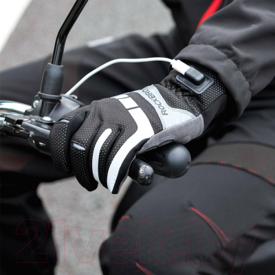 Велоперчатки RockBros S173-1 (L, черный/серый)