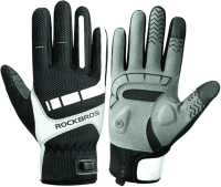 Велоперчатки RockBros S173-1 (M. черный/серый) - 