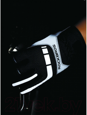 Велоперчатки RockBros S173-1 (XL, черный/серый)
