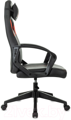 Кресло геймерское Бюрократ Zombie 50 (черный/красный)
