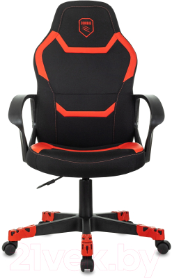 Кресло геймерское Бюрократ Zombie 100 (черный/красный)