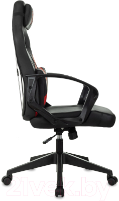 Кресло геймерское Бюрократ Zombie 300 (черный/красный)