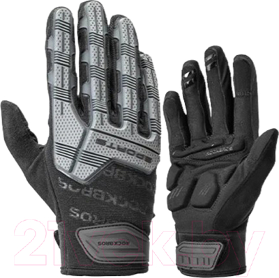 Велоперчатки RockBros S210-1 (L, черный/серый)