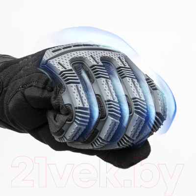 Велоперчатки RockBros S210-1 (L, черный/серый)