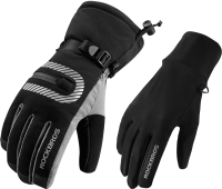 Велоперчатки RockBros S171-BGR (L, черный/серый) - 