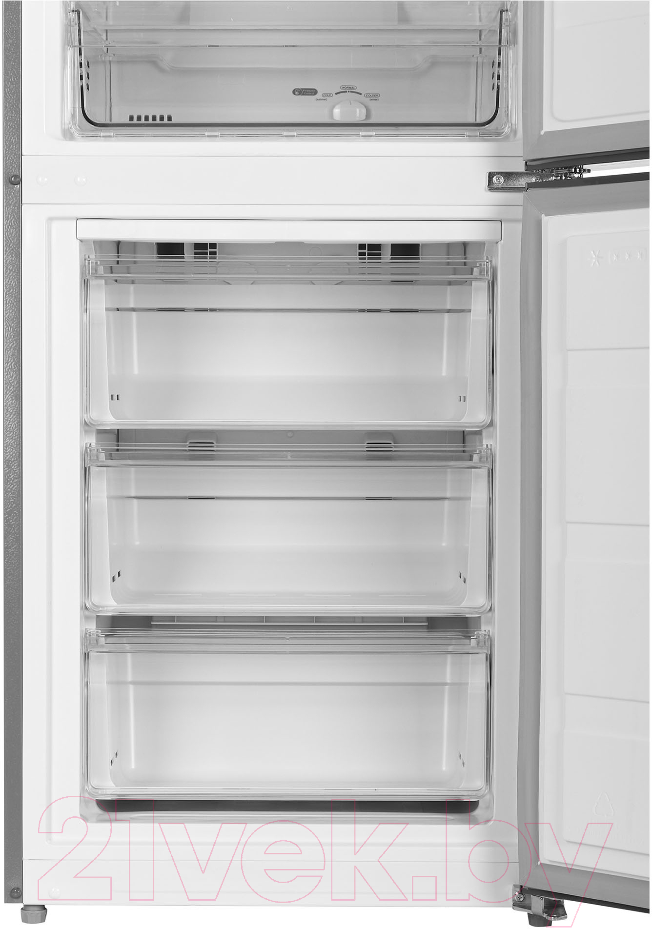 Холодильник с морозильником Hyundai CC3593FIX RUS
