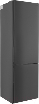 Холодильник с морозильником Hyundai CC3593FIX RUS (нержавеющая сталь)