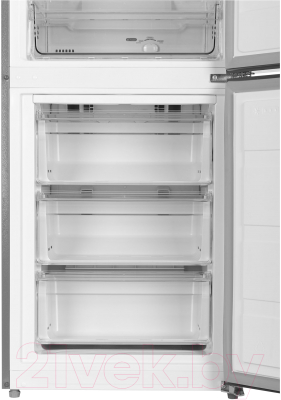 Холодильник с морозильником Hyundai CC3593FIX RUS (нержавеющая сталь)
