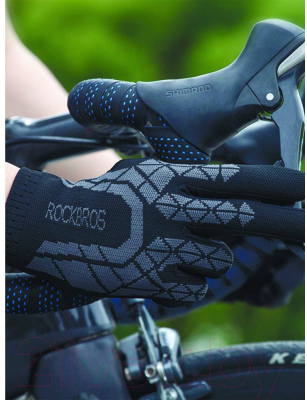 Велоперчатки RockBros S242 (L, черный)