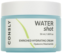 Крем для лица Consly Water Shot Enriched Hydrating Hyaluronic and Niacinamide (50мл) - 