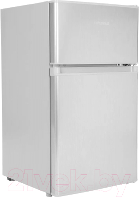 Холодильник с морозильником Hyundai CT1025 (серебристый)