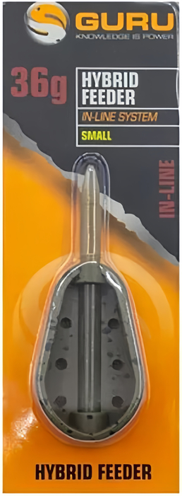 Кормушка рыболовная Guru Hybrid Feeder Inline Small 36г / GHF36I