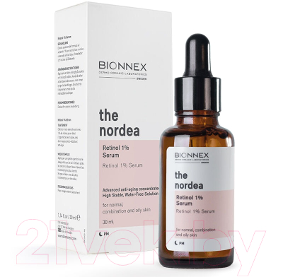 Сыворотка для лица Bionnex The Nordea Ретинол 1% для нормальной, комбинир. и жирной кожи (30мл)