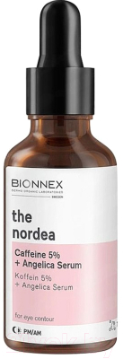 Сыворотка для век Bionnex The Nordea Кофеин 5% + Ангелика (30мл)