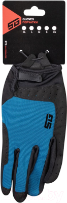 Изображение товара Велоперчатки STG Fit Skin / Х108495-S (S, синий/черный)