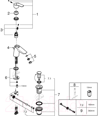 Смеситель GROHE Eurosmart 23965003