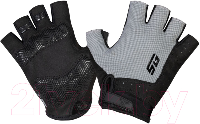 Велоперчатки STG Fit Skin / STG Х112272-XL (XL, серый/черный)