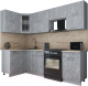 Готовая кухня Интерлиния Мила Gloss 50-12x26 (керамика/керамика/травертин серый) - 