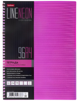 Тетрадь Hatber Line Neon / 96Т4В1гр_03033 (96л, розовый) - 