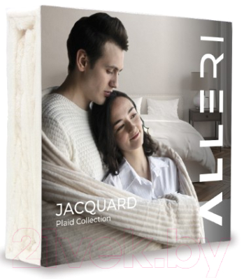 Плед Alleri Велсофт Jacquard Premium евро / ПВЖ-066