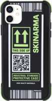 Чехол-накладка Skinarma Kozutsumi для iPhone 12/12 Pro (черный/зеленый) - 