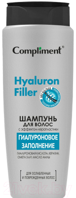 Шампунь для волос Compliment Hyaluron Filler с эффектом керапластики (400мл)