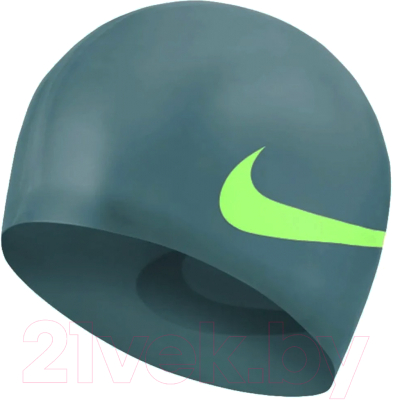 Шапочка для плавания Nike Big Swoosh NESS8163448 (темно-бирюзовый)