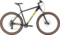 Велосипед STARK Hunter 29.3 HD 2024 (22, черный/кислотно-желтый) - 