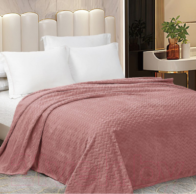 Плед Alleri Велсофт Jacquard Premium 1.5сп / ПВЖ-083