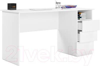 Письменный стол Mio Tesoro Велия МВ-08 140х60 (белый)