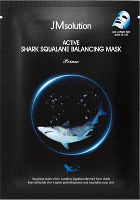 Маска для лица тканевая JMsolution Active Shark Squalane Balancing Mask Prime (30мл) -