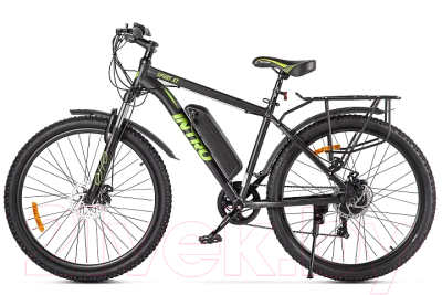 Электровелосипед Eltreco Intro Sport ХT (черный/зеленый 2687)