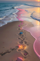 Картина Stamion Розовый пляж (40x60см) - 