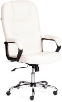 Кресло офисное Tetchair СН9944 кожзам/хром (белый) - 