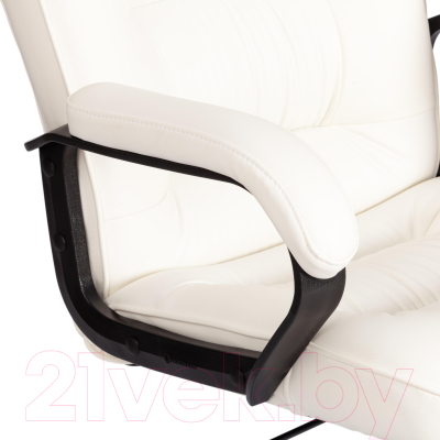 Кресло офисное Tetchair СН9944 кожзам/хром (белый)