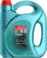 Моторное масло M1 One OilPro Turbo Diesel 10W40 / 210356 (4.5л) - 