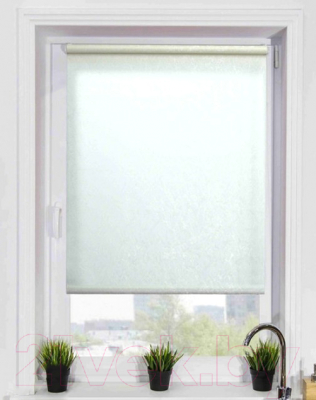Рулонная штора Lm Decor Жаккард LM 66-01 34x160 (белый)