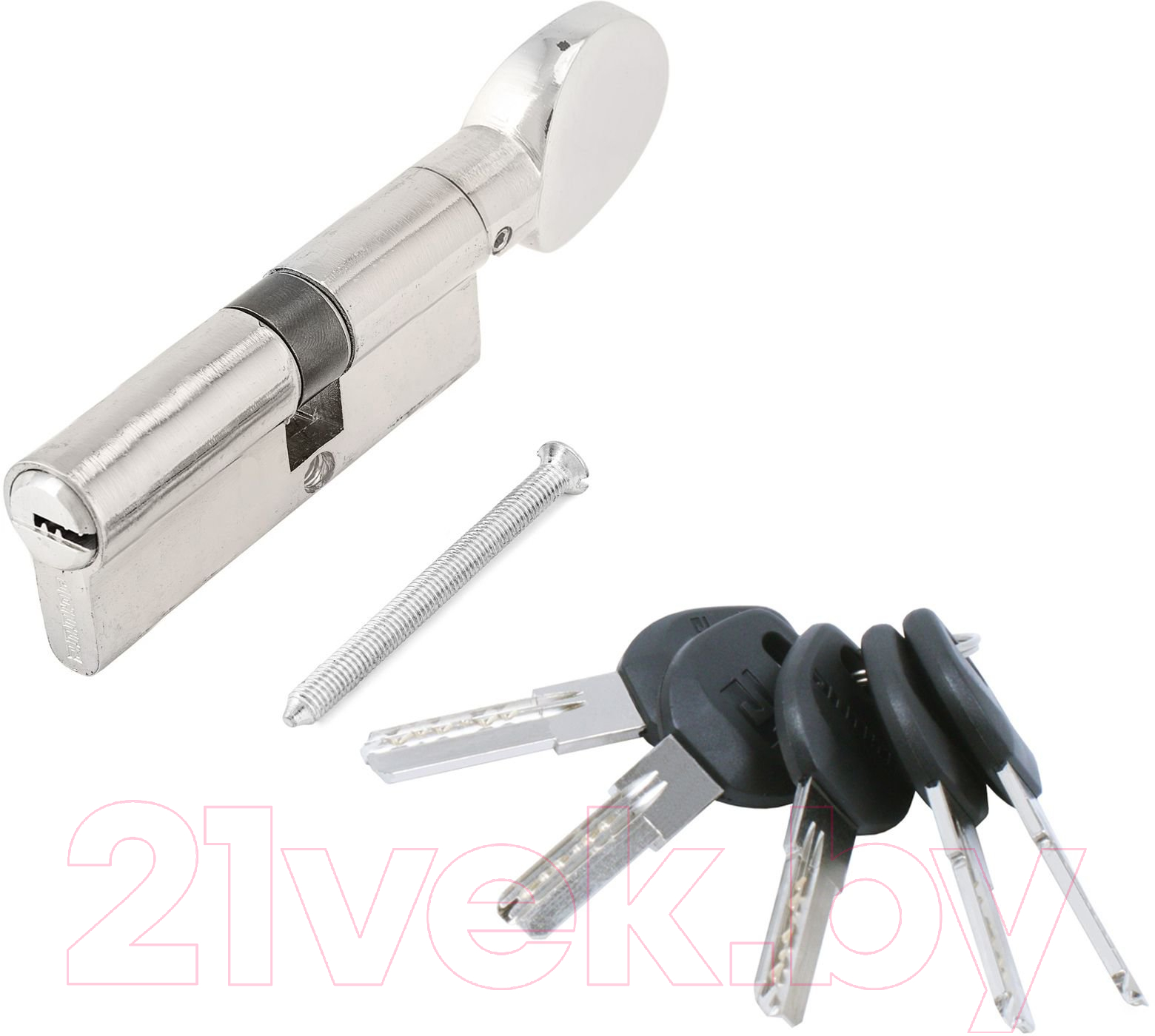 Цилиндровый механизм замка Аллюр HD FG 80-5К CP 45x35G (хром)
