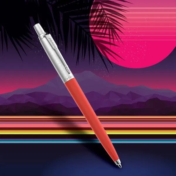 Набор ручек имиджевых Parker Jotter Originals 80s Retrowave Ver. Red/Indigo Purple M 2186314 (2шт)