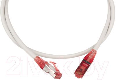 Кабель Hyperline PC-LPM-STP-RJ45-RJ45-C5E-1M (1м, серый)