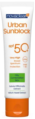 Крем солнцезащитный Novaclear Urban Sunblock SPF50+ для жирной и комбинированной кожи (40мл)