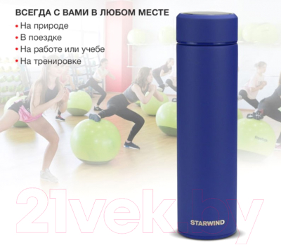 Термос для напитков StarWind 22-500/1 (синий)