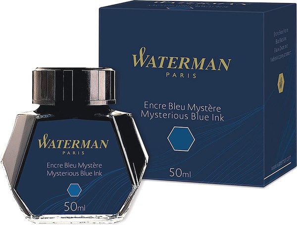 Чернила для перьевой ручки Waterman Mysterious / S0110790 (50мл, синий)